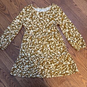 Old Navy Yellow and White Floral Kids Dress